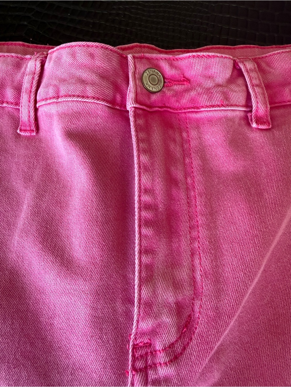 Pink High-Rise Wide Leg Jeans - Picture 4 of 4